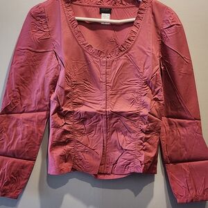 MSSR Pink Blouse With Busk Frontal Closure